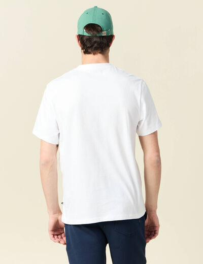 T-shirt manches courtes blanc homme