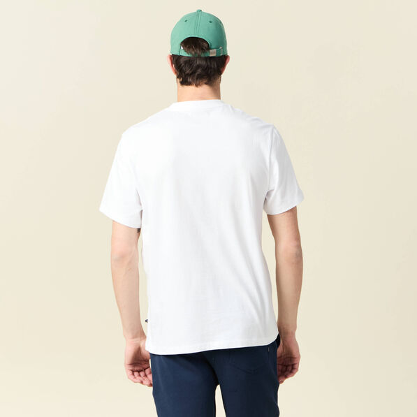 T-shirt manches courtes blanc homme