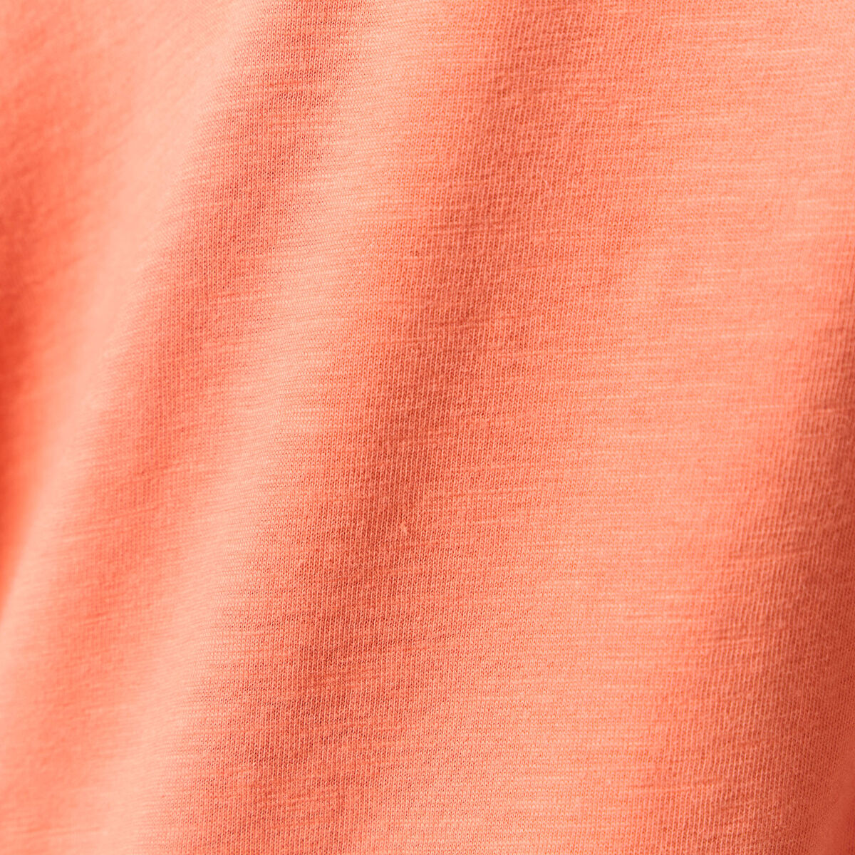Robe longue droite col rond terracotta femme