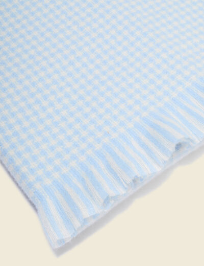 &Eacute;charpe bleu gris femme