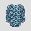 Blouse éco-responsable bleu canard femme