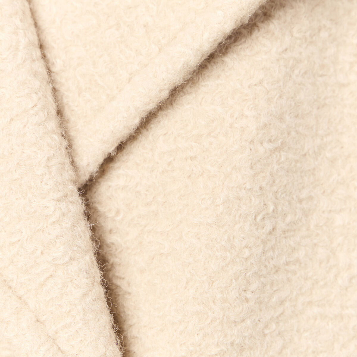 Caban oversize court beige femme