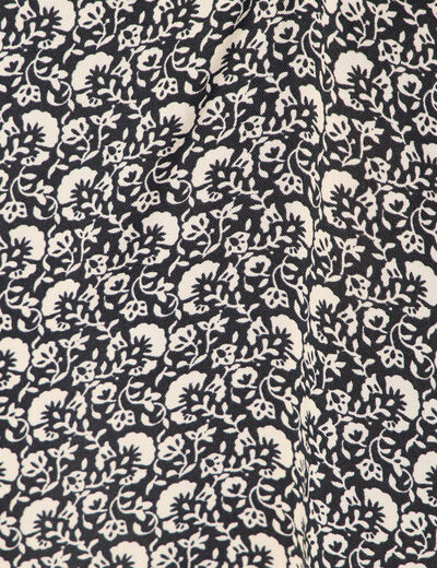 Jupe longue portefeuille noir femme