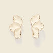 Boucles d'oreilles creme femme