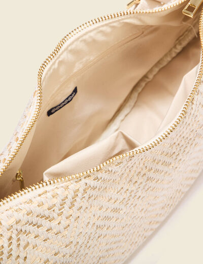 Sac demi-lune sable femme