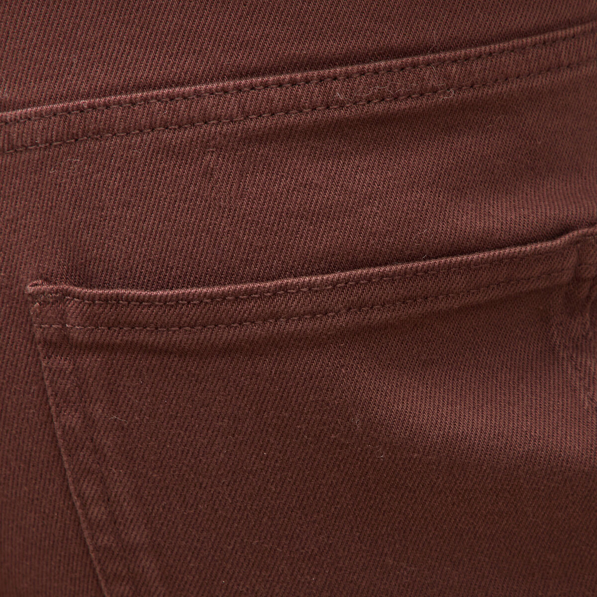 Jeans flare taille haute marron femme