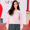 Sweat Atelier Beguin x Bonobo rose poudr&eacute;e femme