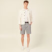 Short à ceinture bleu marine homme