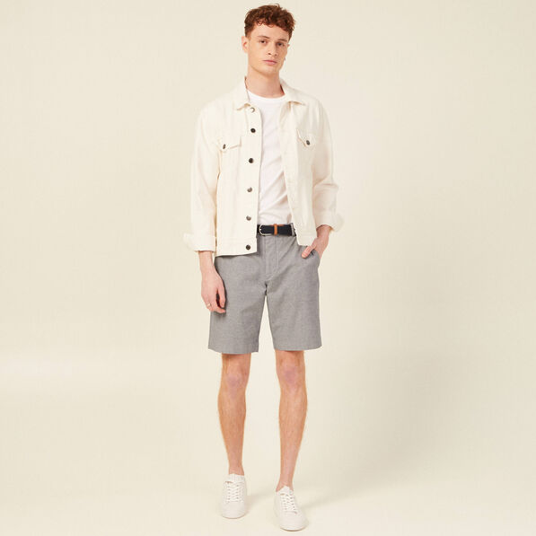 Short à ceinture bleu marine homme