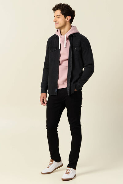 Jeans slim éco-responsable denim noir homme
