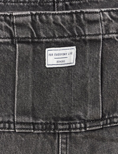 Salopette en jean denim gris femme