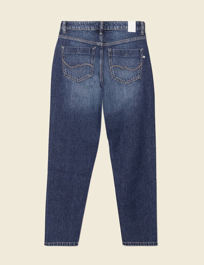 Jeans mom 7/8ème denim brut femme