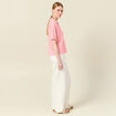 Chemise manches courtes rose femme
