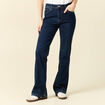 Jeans bootcut denim brut femme