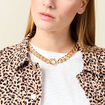Collier couleur or femme
