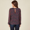 Blouse éco-responsable multicolore femme