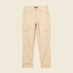 Pantalon cargo beige femme
