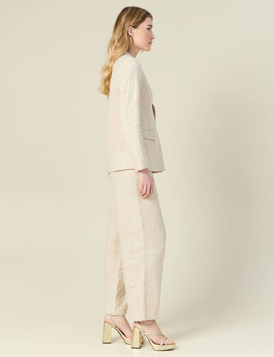 Veste esprit blazer sable femme