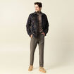 Pantalon chino jogger taupe homme