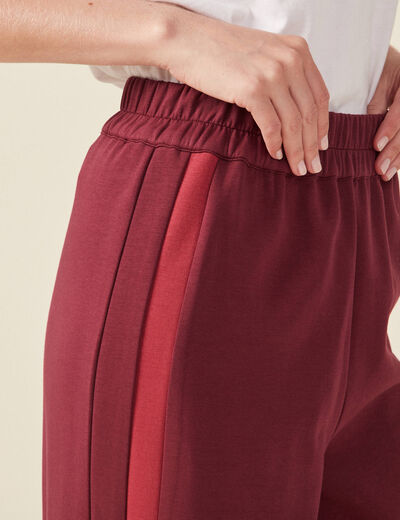Pantalon jogging large prune femme