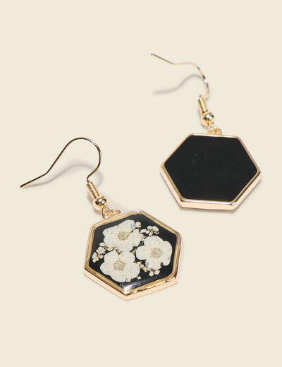 Boucles d'oreilles noir femme