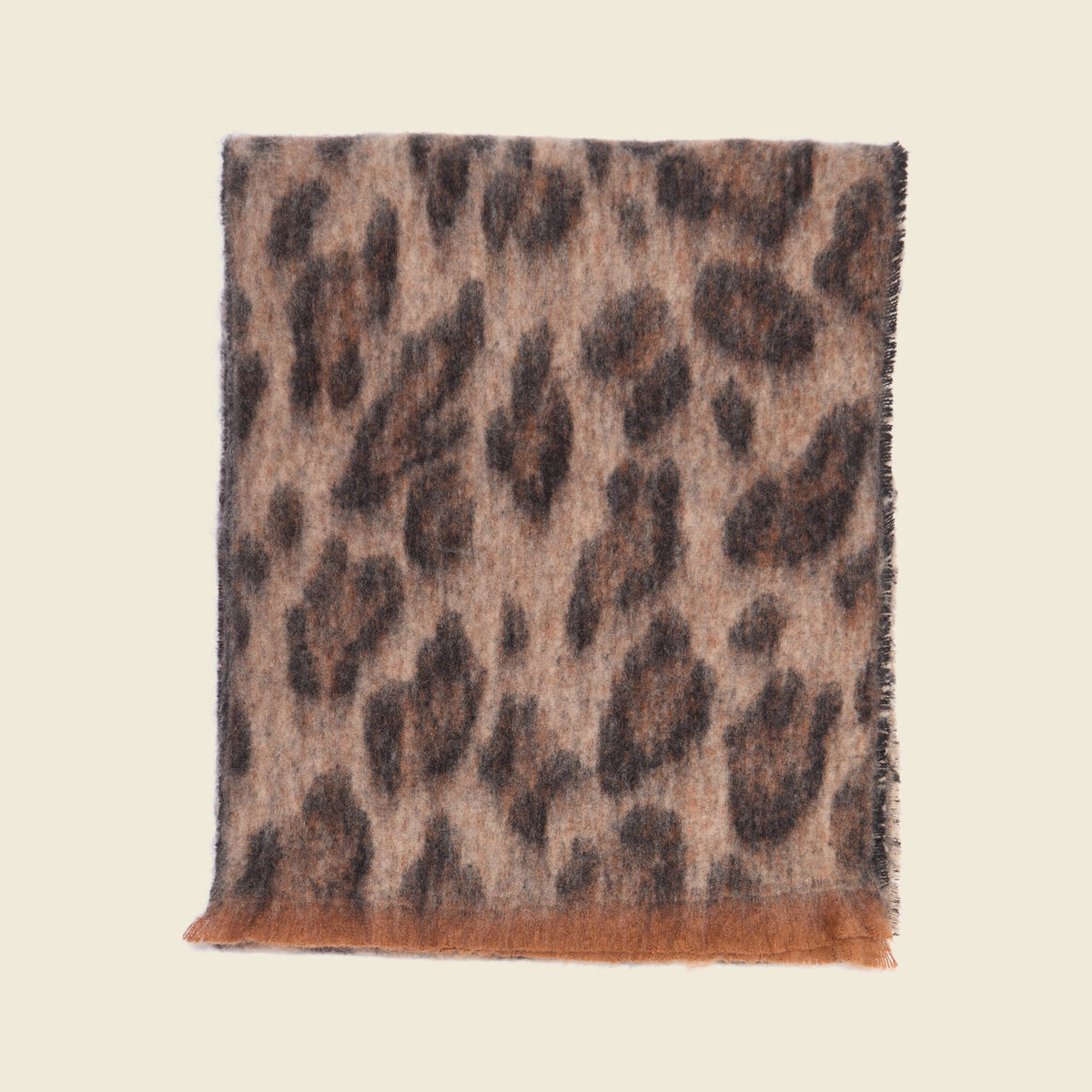 &Eacute;charpe fluide l&eacute;opard marron femme