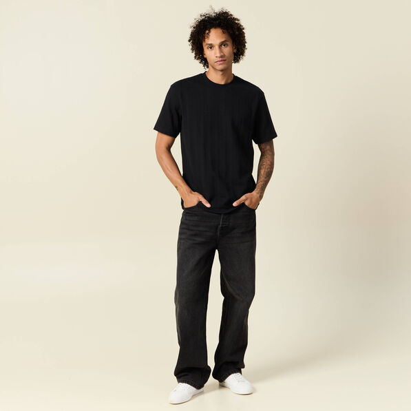 T-shirt manches courtes noir homme