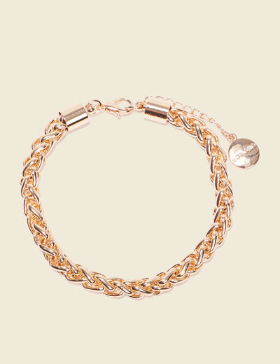 Bracelet chaîne couleur or femme