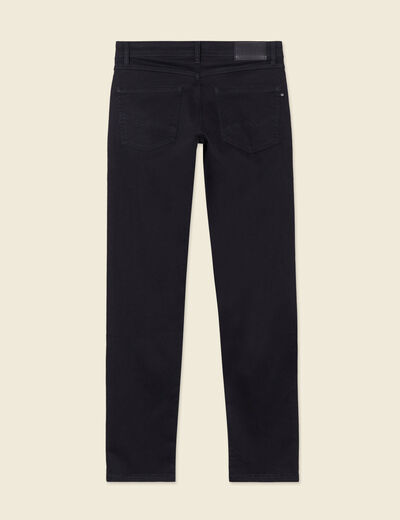 Jeans straight 5 poches denim noir homme