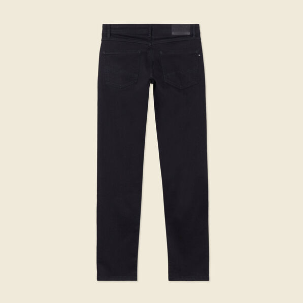 Jeans straight 5 poches denim noir homme