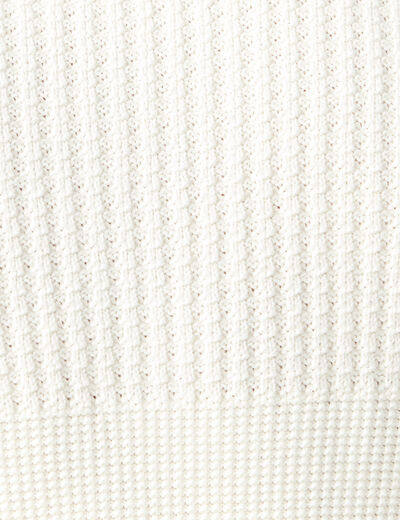Pull manches longues fabriqué en France ecru homme