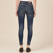 Jeans skinny push up 7/8ème denim brut femme