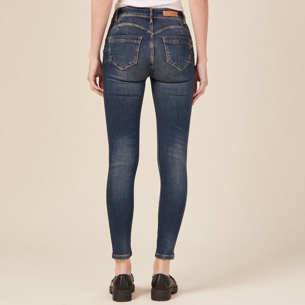 jeans skinny push up 78eme denim brut femme Jeans skinny push up 7/8ème denim brut femme
