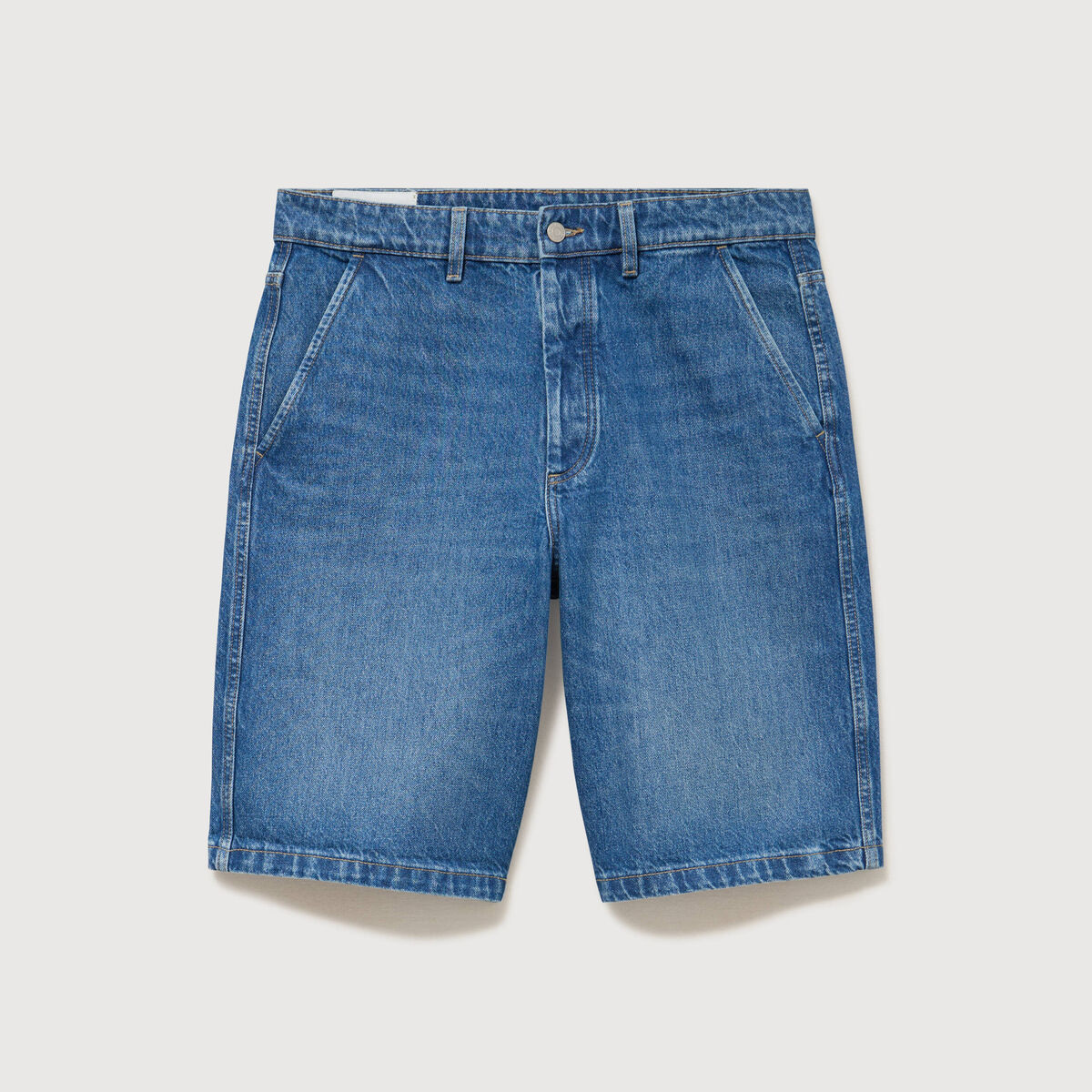 Bermuda en jean coton denim stone homme