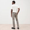 Jeans straight longueur 32 en coton denim snow gris homme