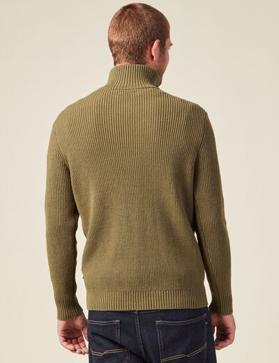 Gilet manches longues beige homme