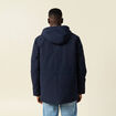 Parka &agrave; capuche bleu marine homme