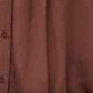 Blouse ajour&eacute;e col rond manches longues marron fonc&eacute; femme