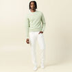 Pull éco-responsable vert clair homme