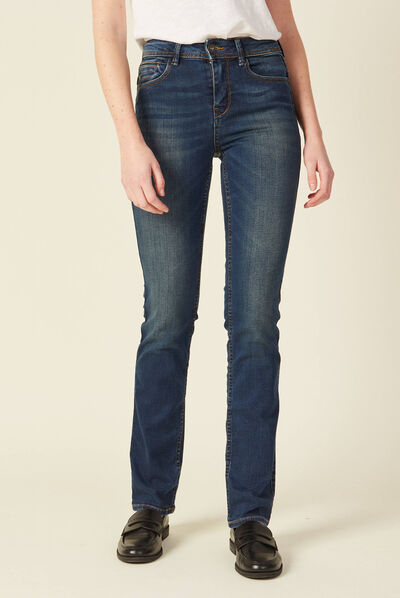 Jeans Demi - regular taille haute denim stone femme