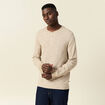 T-shirt en coton manches longues vert kaki homme