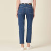 Jeans straight taille haute denim stone femme