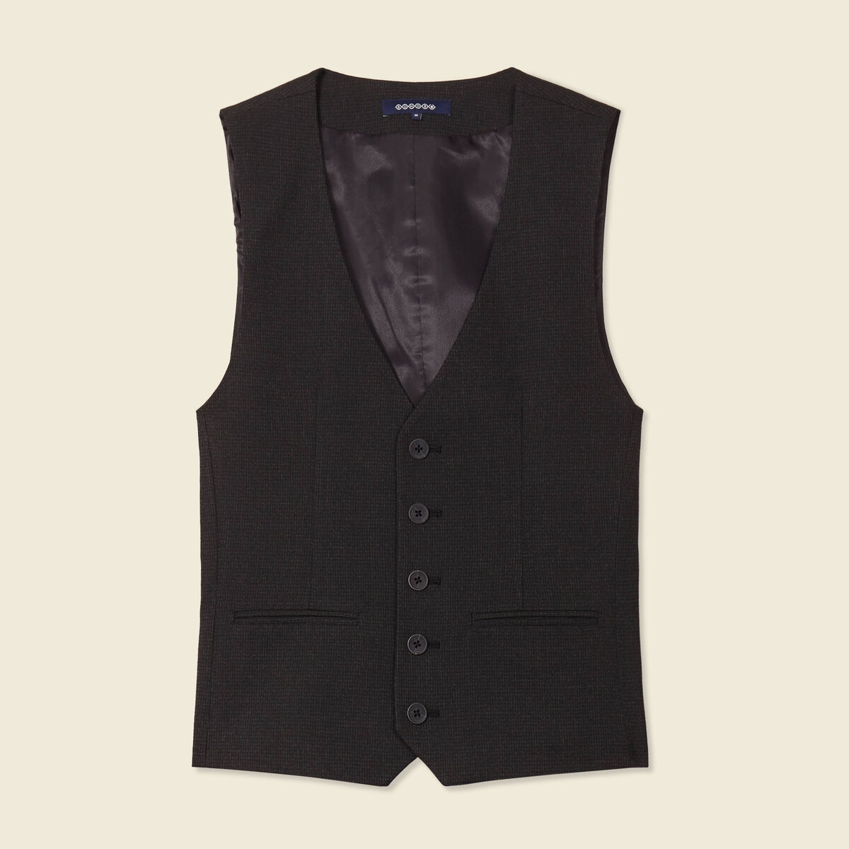 Veston sans manches noir homme