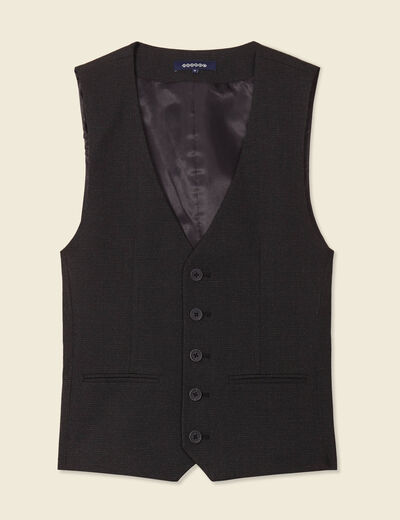 Veston sans manches noir homme