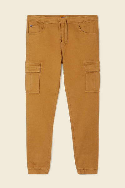Pantalon battle slim vert olive homme