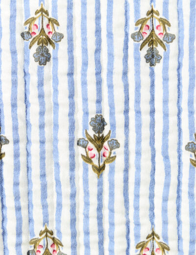 Gilet r&eacute;versible droit sans manches bleu ciel femme