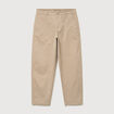 Pantalon coupe large beige homme