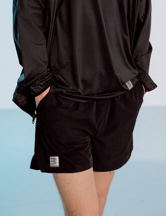 Short doubl&eacute; noir homme