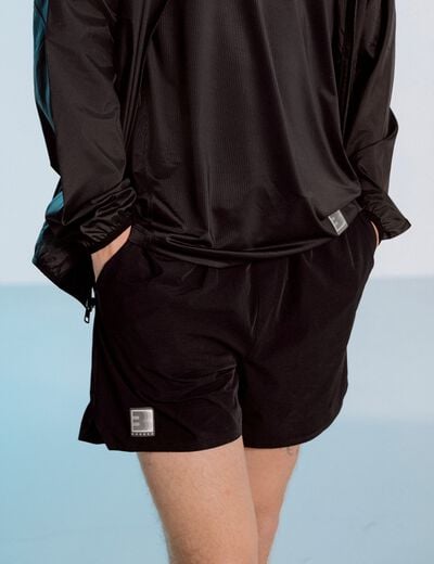 Short doubl&eacute; noir homme