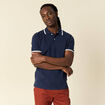 Polo éco-responsable bleu marine homme